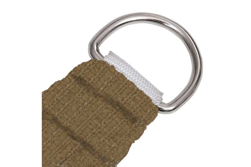solsejl 160 g/m² 3,5x3,5x4,9 m HDPE gråbrun - Gråbrun - Havemøbler - Solafskærmning - Solsejl