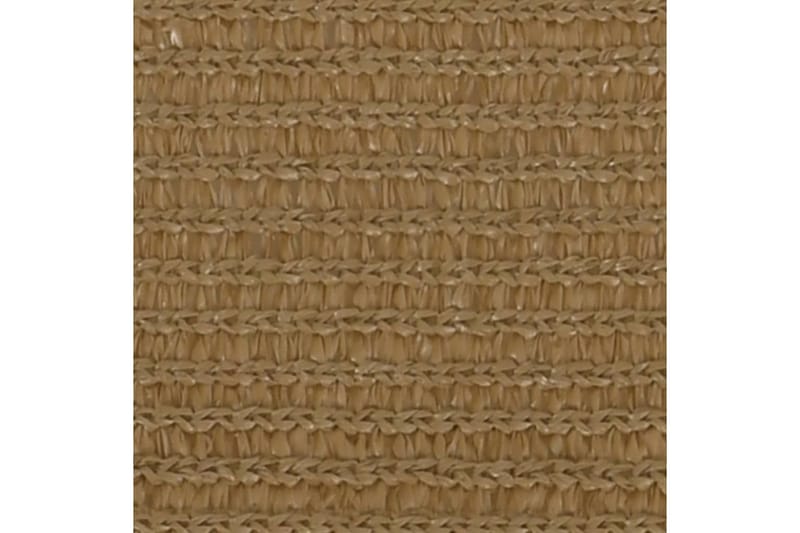 solsejl 160 g/m² 3,5x3,5x4,9 m HDPE gråbrun - Gråbrun - Havemøbler - Solafskærmning - Solsejl