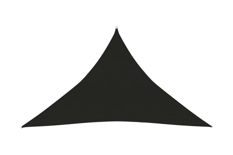 solsejl 160 g/m² 3,5x3,5x4,9 m HDPE sort - Sort - Havemøbler - Solafskærmning - Solsejl