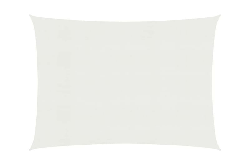 Solsejl 160 g/m² 3,5x4,5 m hdpe hvid - Hvid - Solsejl