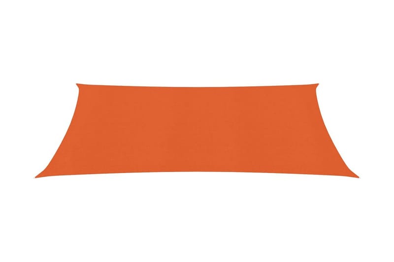 solsejl 160 g/m² 3,5x4,5 m HDPE orange - Orange - Havemøbler - Solafskærmning - Solsejl