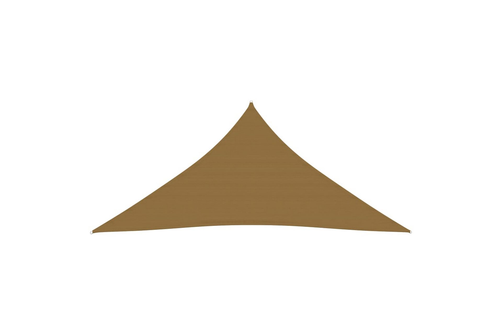 solsejl 160 g/m² 3,6x3,6x3,6 m HDPE gråbrun - Gråbrun - Havemøbler - Solafskærmning - Solsejl