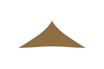 solsejl 160 g/m² 3,6x3,6x3,6 m HDPE gråbrun - Gråbrun - Havemøbler - Solafskærmning - Solsejl