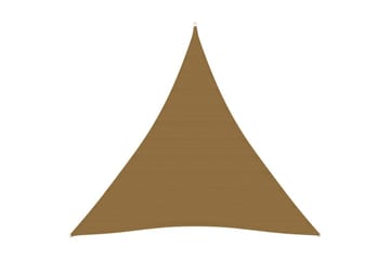 solsejl 160 g/m² 3,6x3,6x3,6 m HDPE gråbrun - Gråbrun - Havemøbler - Solafskærmning - Solsejl