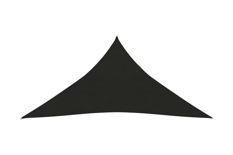 solsejl 160 g/m² 3,6x3,6x3,6 m HDPE sort - Sort - Havemøbler - Solafskærmning - Solsejl
