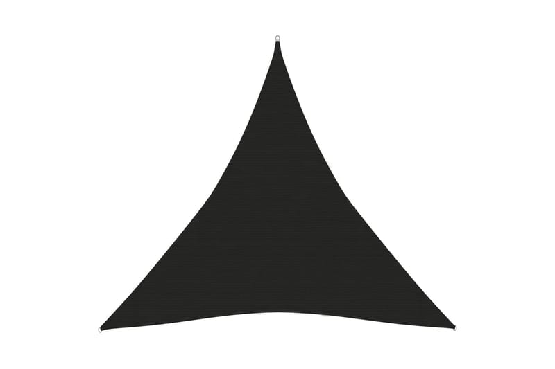 solsejl 160 g/m² 3,6x3,6x3,6 m HDPE sort - Sort - Havemøbler - Solafskærmning - Solsejl