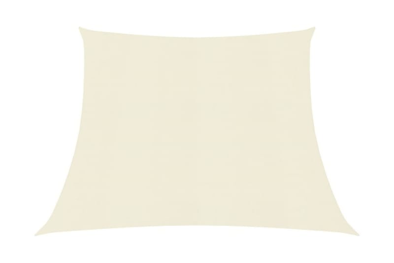 solsejl 160 g/m² 3/4x2 m HDPE cremefarvet - Creme - Havemøbler - Solafskærmning - Solsejl