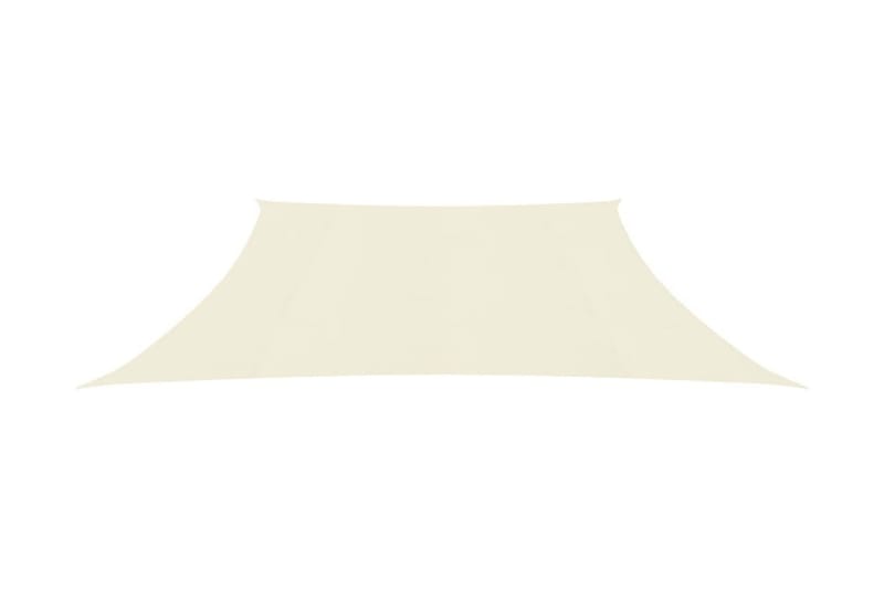 solsejl 160 g/m² 3/4x2 m HDPE cremefarvet - Creme - Havemøbler - Solafskærmning - Solsejl