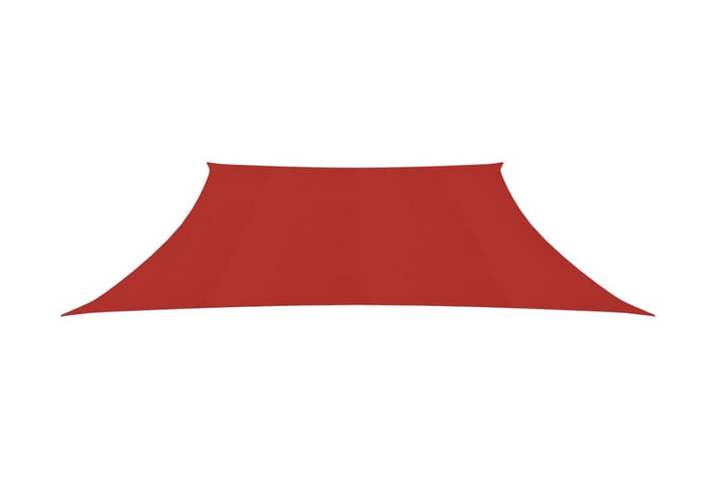 solsejl 160 g/m² 3/4x2 m HDPE rød - Rød - Havemøbler - Solafskærmning - Solsejl