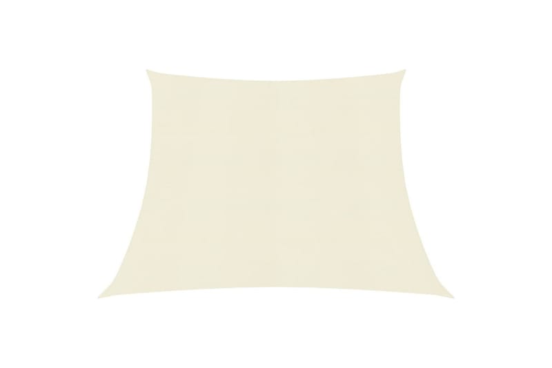 solsejl 160 g/m² 3/4x3 m HDPE cremefarvet - Creme - Havemøbler - Solafskærmning - Solsejl