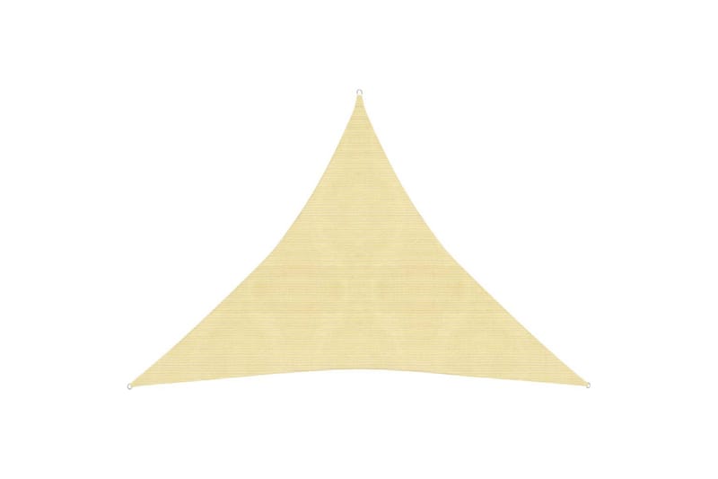 solsejl 160 g/m² 3x3x3 m HDPE beige - Beige - Solsejl