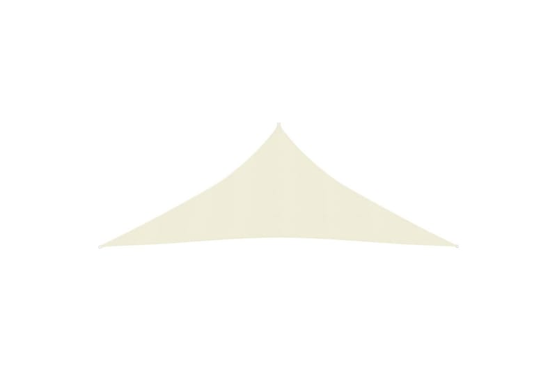 Solsejl 160 g/m² 3x3x3 m hdpe cremefarvet - Creme - Havemøbler - Solafskærmning - Solsejl