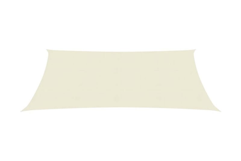 Solsejl 160 g/m² 3x4,5 m hdpe cremefarvet - Creme - Havemøbler - Solafskærmning - Solsejl