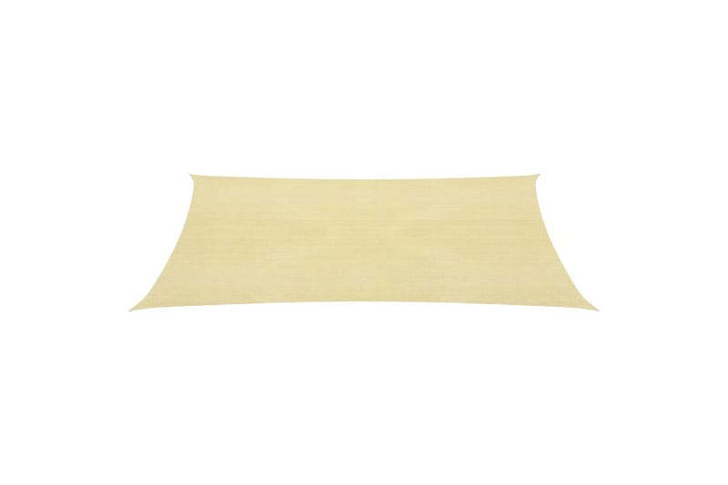 solsejl 160 g/m² 5x7 m HDPE beige - Beige - Solsejl