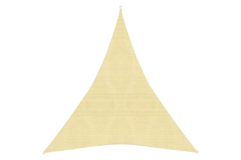 solsejl 160 g/m² 5x7x7 m HDPE beige - Beige - Havemøbler - Solafskærmning - Solsejl