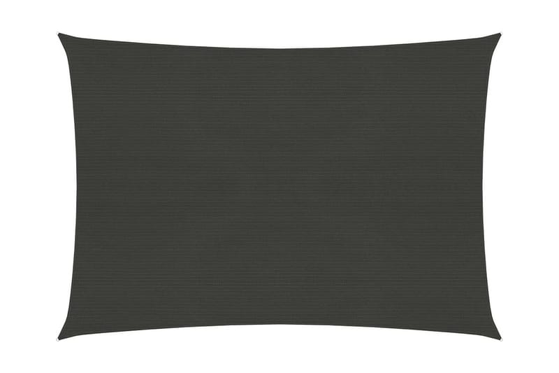 Solsejl 2,5x3,5 m 160 g/m² hdpe antracitgrå - Antracit - Havemøbler - Solafskærmning - Solsejl