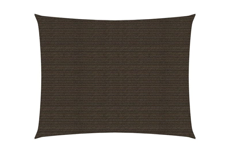 solsejl 2,5x3,5 m 160 g/m² HDPE brun - Brun - Havemøbler - Solafskærmning - Solsejl