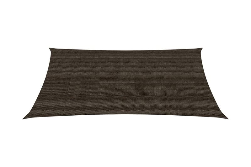 solsejl 2,5x3,5 m 160 g/m² HDPE brun - Brun - Havemøbler - Solafskærmning - Solsejl