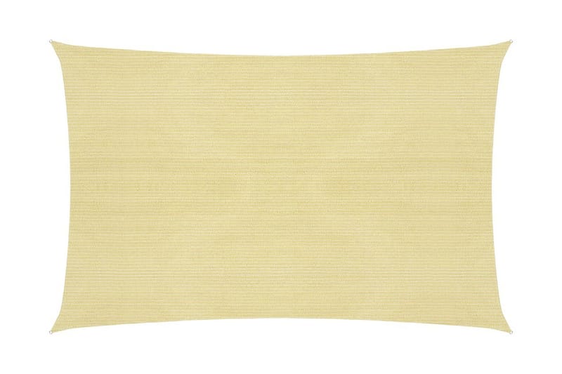 solsejl 2,5x3 m 160 g/m² HDPE beige - Beige - Havemøbler - Solafskærmning - Solsejl