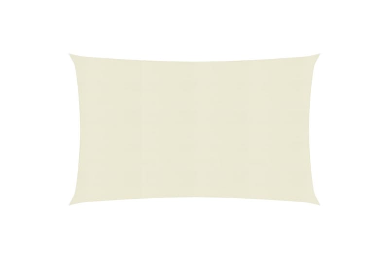 Solsejl 2,5x4 m 160 g/m² hdpe cremefarvet - Creme - Havemøbler - Solafskærmning - Solsejl