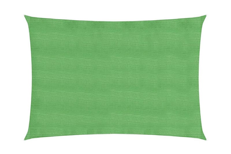 solsejl 2,5x4 m 160 g/m² HDPE lysegrøn - Grøn - Havemøbler - Solafskærmning - Solsejl