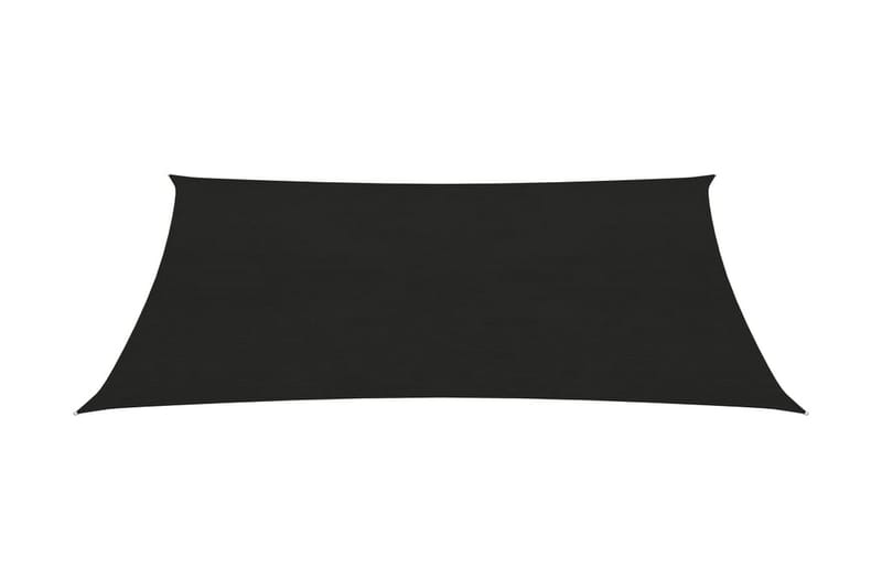solsejl 2,5x4 m 160 g/m² HDPE sort - Sort - Havemøbler - Solafskærmning - Solsejl