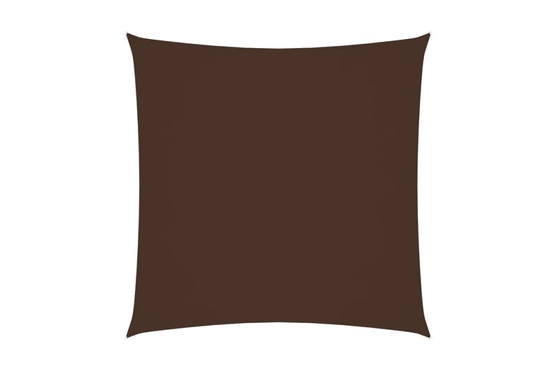 solsejl 2x2 m firkantet oxfordstof brun - Brun - Solsejl