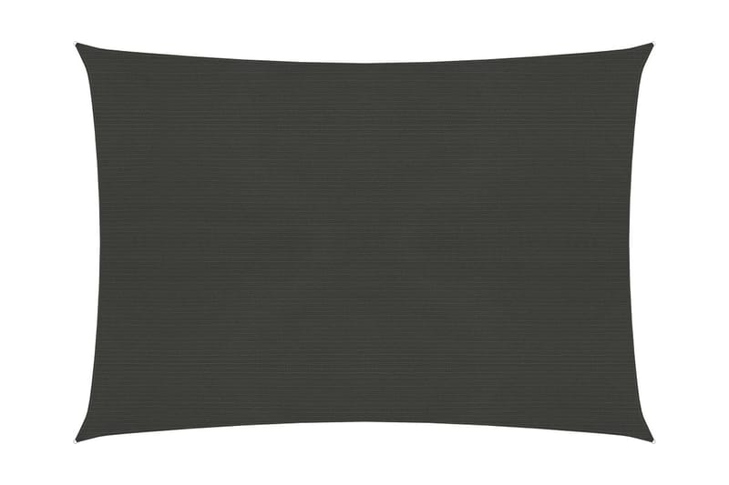Solsejl 2x3,5 m Hdpe Antracitgrå - Antracit - Havemøbler - Solafskærmning - Solsejl