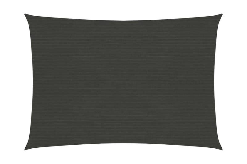 Solsejl 2x3 m 160 g/m² hdpe antracitgrå - Antracit - Havemøbler - Solafskærmning - Solsejl