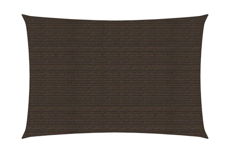 Solsejl 2x4,5 m 160 g/m² hdpe brun - Brun - Havemøbler - Solafskærmning - Solsejl