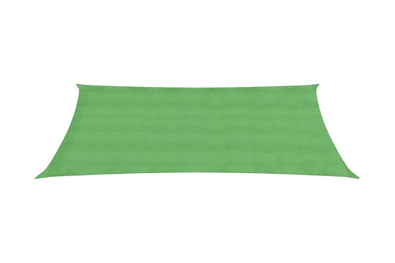 solsejl 2x4,5 m 160 g/m² HDPE lysegrøn - Grøn - Havemøbler - Solafskærmning - Solsejl