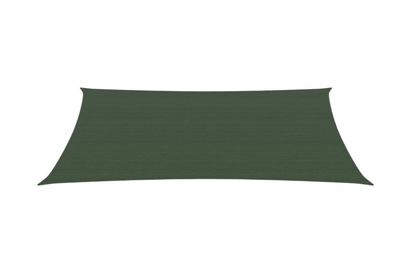 Solsejl 2x4,5 m 160 g/m² hdpe mørkegrøn - Grøn - Havemøbler - Solafskærmning - Solsejl