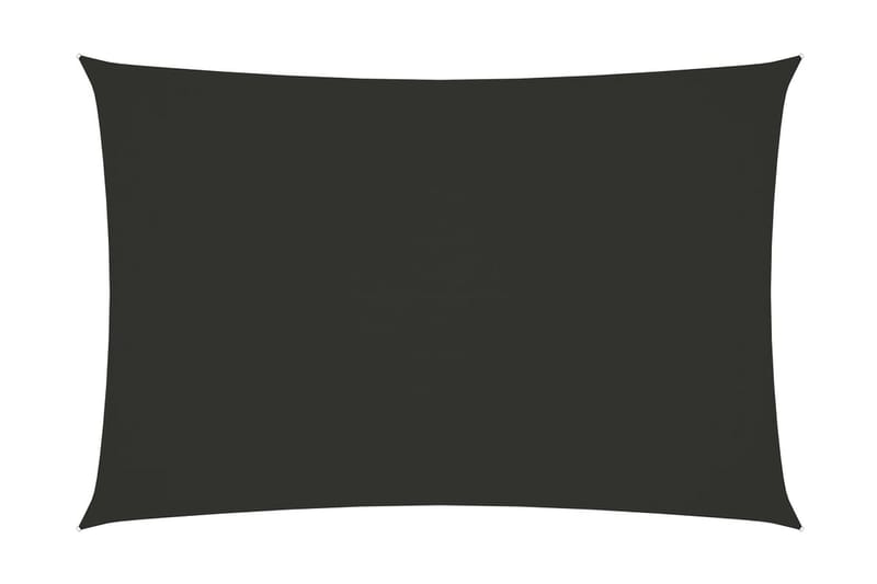 solsejl 2x4,5 m rektangulær oxfordstof antracitgrå - Antracit - Solsejl