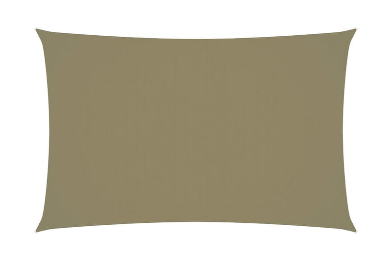 solsejl 2x4,5 m rektangulær oxfordstof beige - Beige - Solsejl