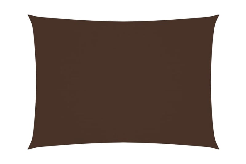 solsejl 2x4,5 m rektangulær oxfordstof brun - Brun - Solsejl