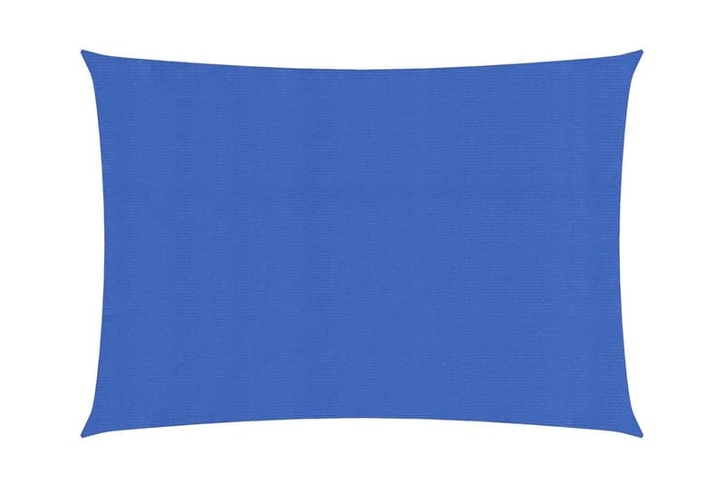 solsejl 2x4 m 160 g/m² HDPE blå - Blå - Solsejl