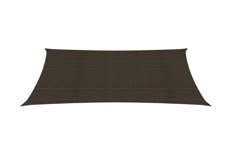Solsejl 2x4 m 160 g/m² hdpe brun - Brun - Havemøbler - Solafskærmning - Solsejl