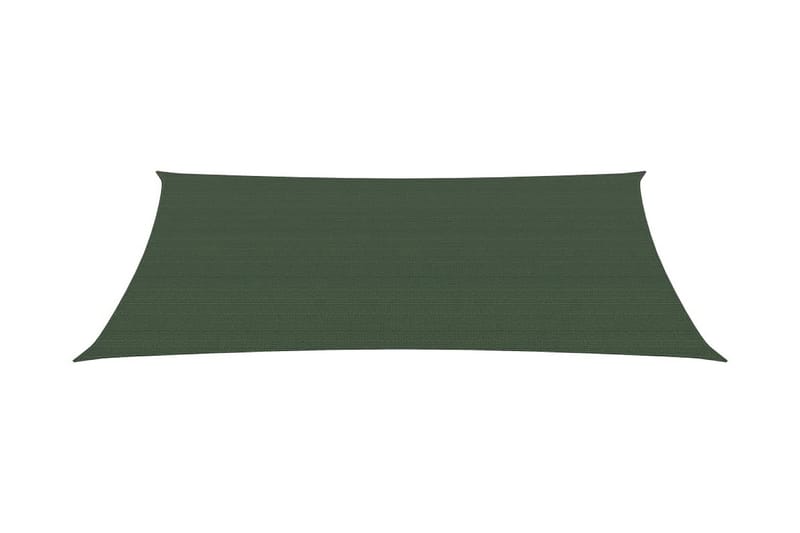 Solsejl 2x4 m 160 g/m² hdpe mørkegrøn - Grøn - Havemøbler - Solafskærmning - Solsejl