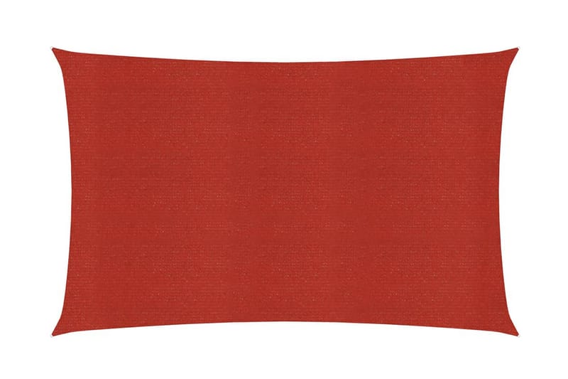 solsejl 2x4 m 160 g/m² HDPE rød - Rød - Havemøbler - Solafskærmning - Solsejl