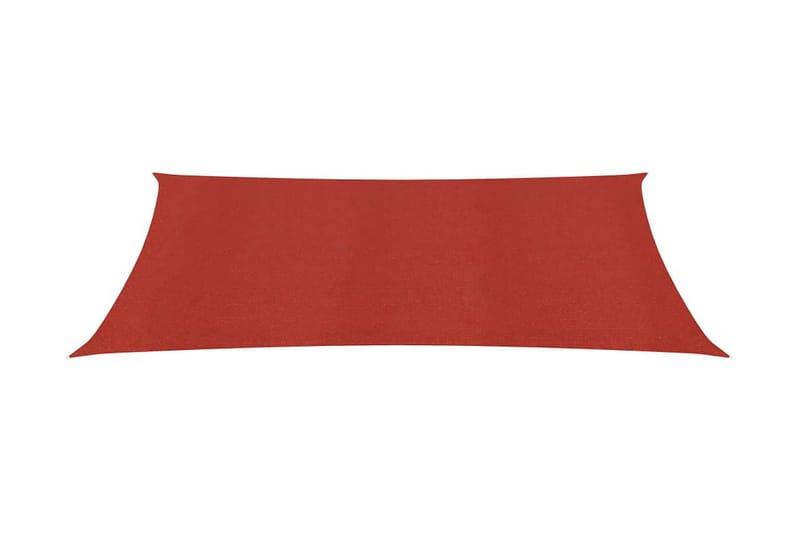 solsejl 2x4 m 160 g/m² HDPE rød - Rød - Havemøbler - Solafskærmning - Solsejl