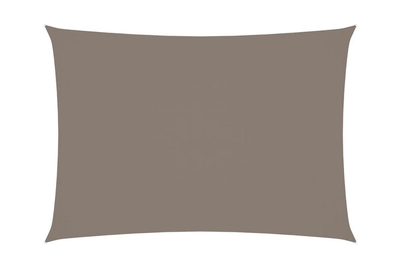solsejl 2x4 m rektangulær oxfordstof gråbrun - Gråbrun - Solsejl