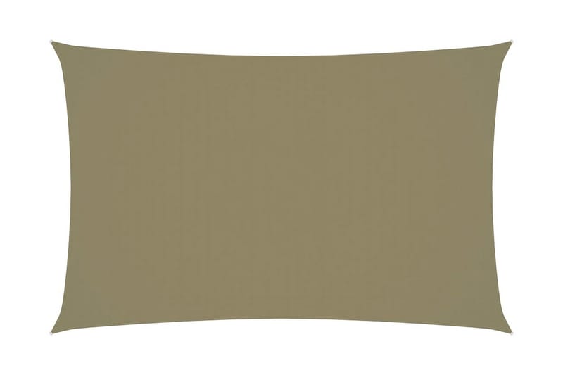 Solsejl 2x5 m Rektangulær Oxfordstof Beige - Beige - Havemøbler - Solafskærmning - Solsejl