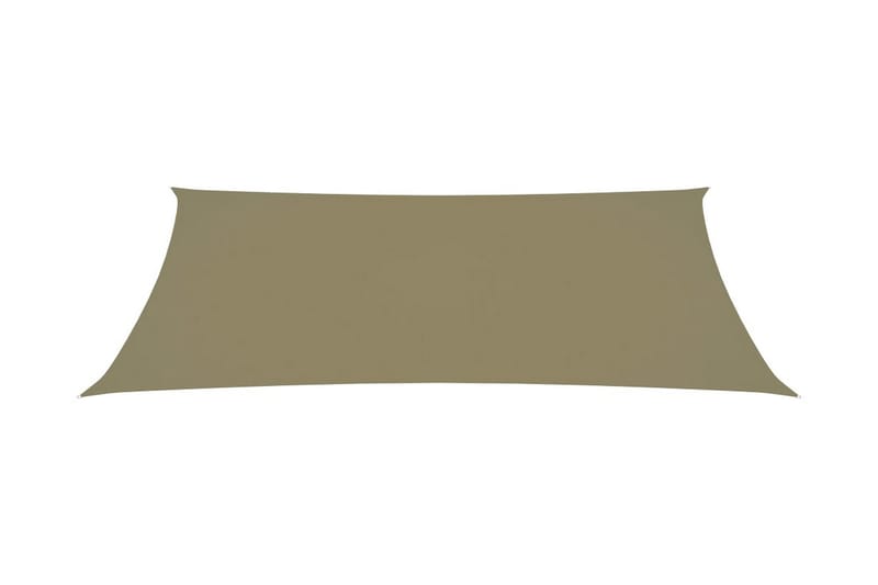 Solsejl 2x5 m Rektangulær Oxfordstof Beige - Beige - Havemøbler - Solafskærmning - Solsejl