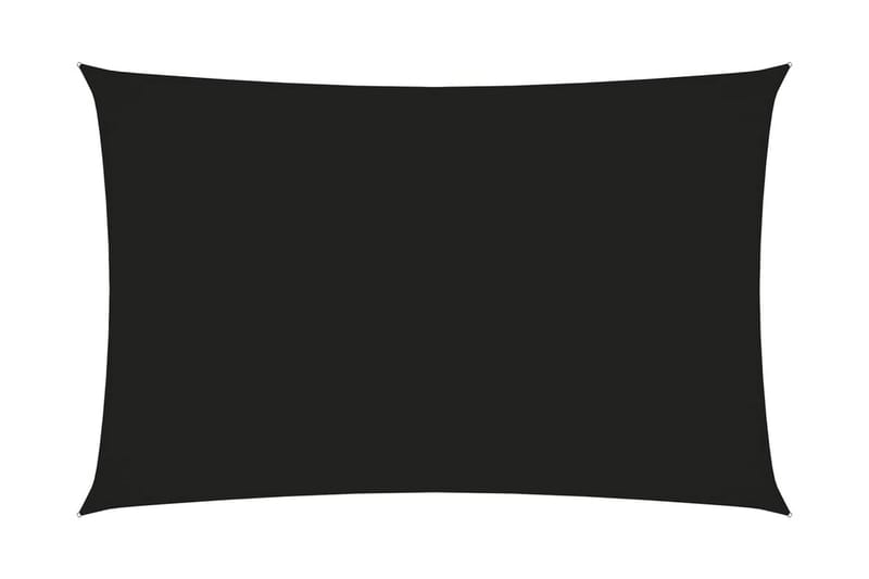 solsejl 2x5 m rektangulær oxfordstof sort - Sort - Solsejl