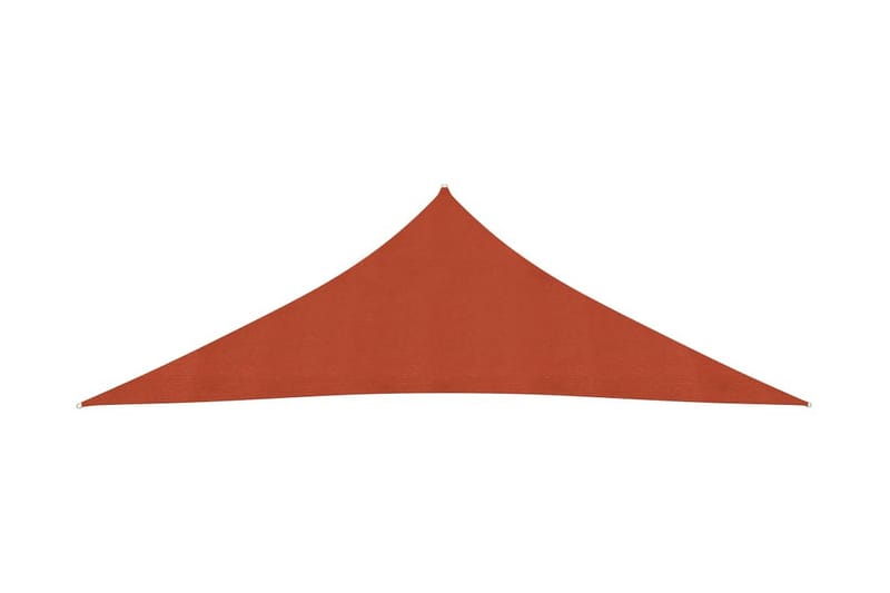 Solsejl 3,5x3,5x4,9 m 160 g/m² Hdpe Terrakotta - Havemøbler - Solafskærmning - Solsejl