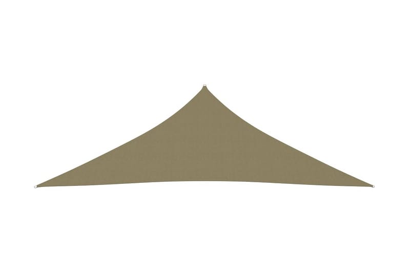 solsejl 3,5x3,5x4,9 m trekantet oxfordstof beige - Beige - Havemøbler - Solafskærmning - Solsejl