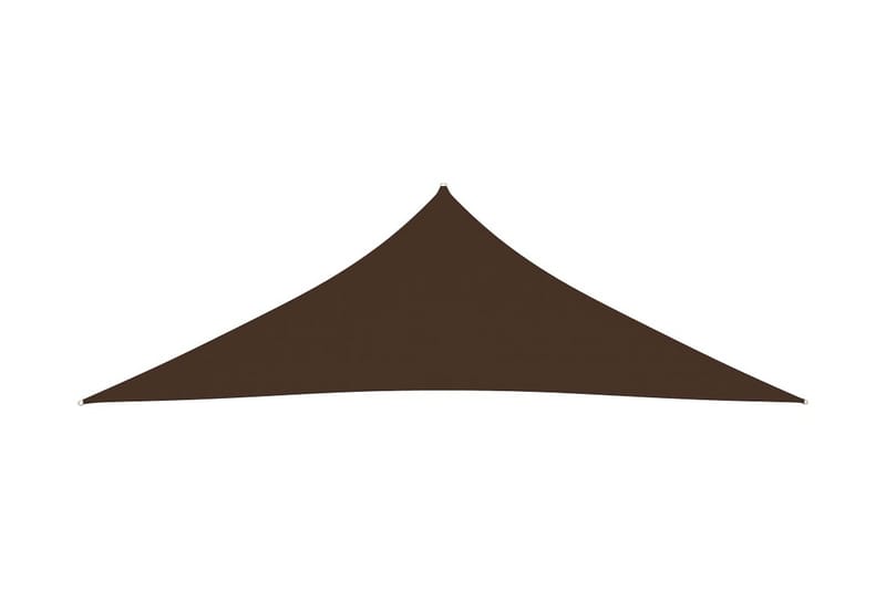 solsejl 3,5x3,5x4,9 m trekantet oxfordstof brun - Brun - Solsejl