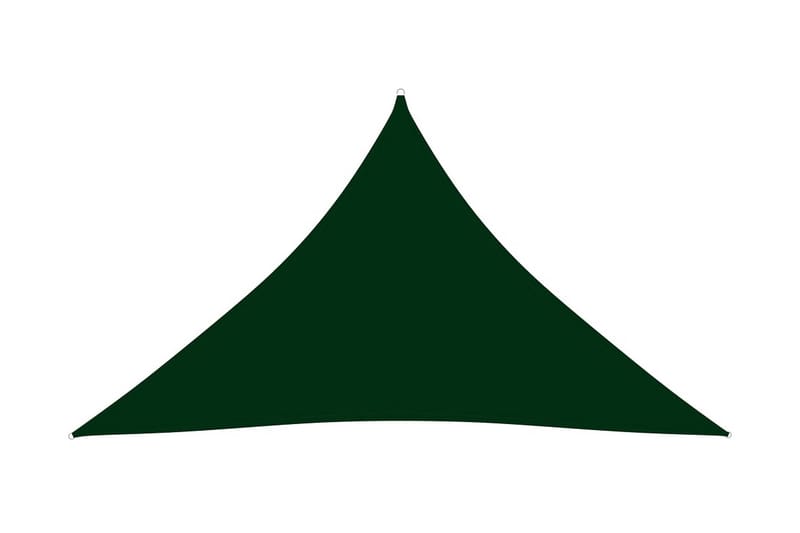 solsejl 3,5x3,5x4,9 m trekantet oxfordstof mørkegrøn - Grøn - Solsejl