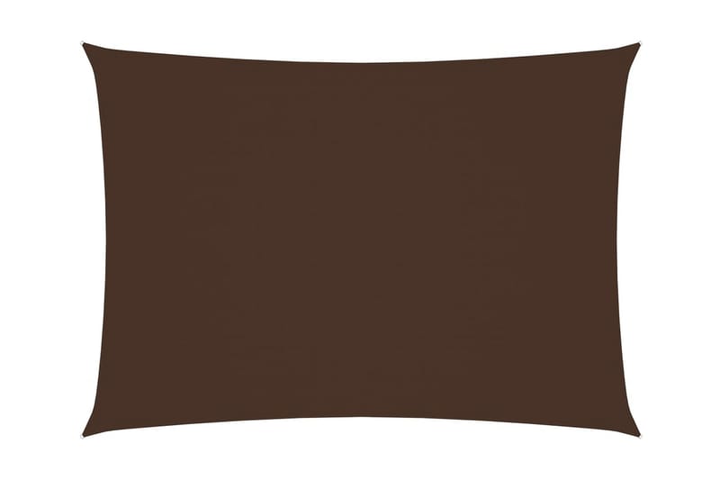 solsejl 3,5x4,5 m rektangulær oxfordstof brun - Brun - Solsejl