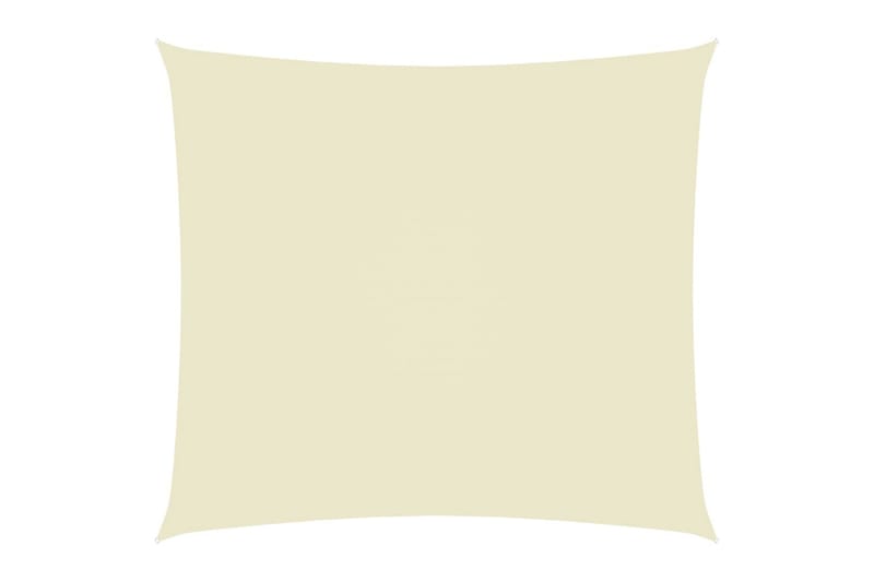 solsejl 3,5x4,5 m rektangulær oxfordstof cremefarvet - Creme - Havemøbler - Solafskærmning - Solsejl